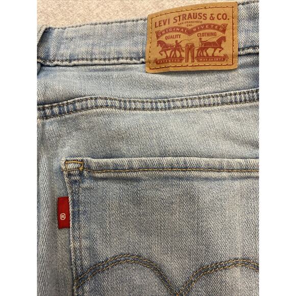 Levis 721 Jeans Womens Tag 30x28 Actual 27x27 Blue High Rise Skinny Western Y2K - Picture 4 of 15